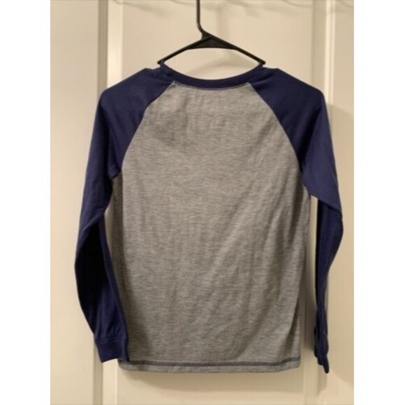 Joe Boxer Boys Long Sleeve Shirt Crew Neck Size Large Gray/Blue - Picture 6 of 6